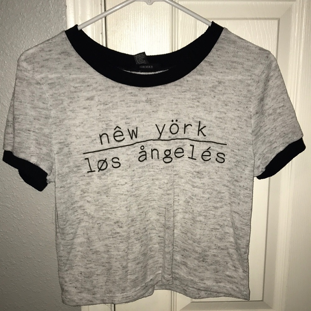 light grey forever 21 tee